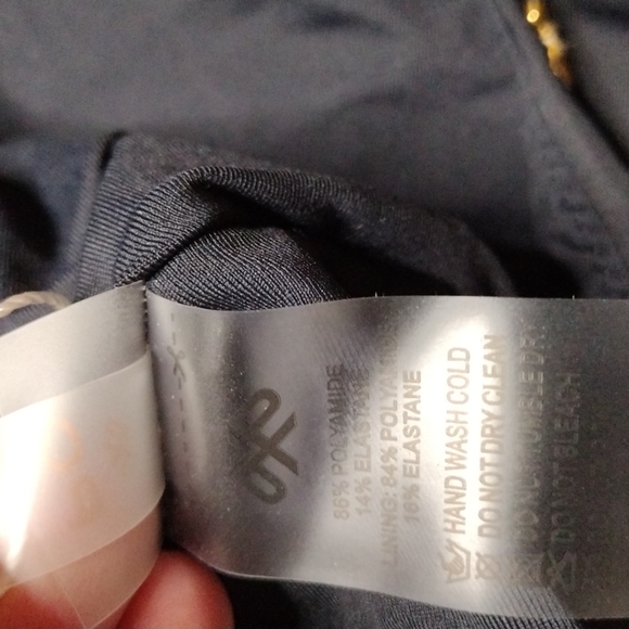 NWT PQ Mid High Neck Lace One Piece Swimsuit - Picture 12 of 15